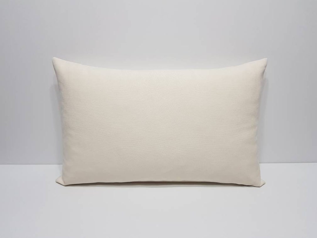 Off White Lumbar Pillow Cover White Rectangle Cushion Cover Etsy