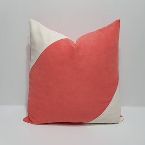 federa per cuscino rosa corallo, federa per cuscino corallo e bianco, federa per cuscino divano moderno, federe per cuscini corallo, federa per cuscino letto di lusso
