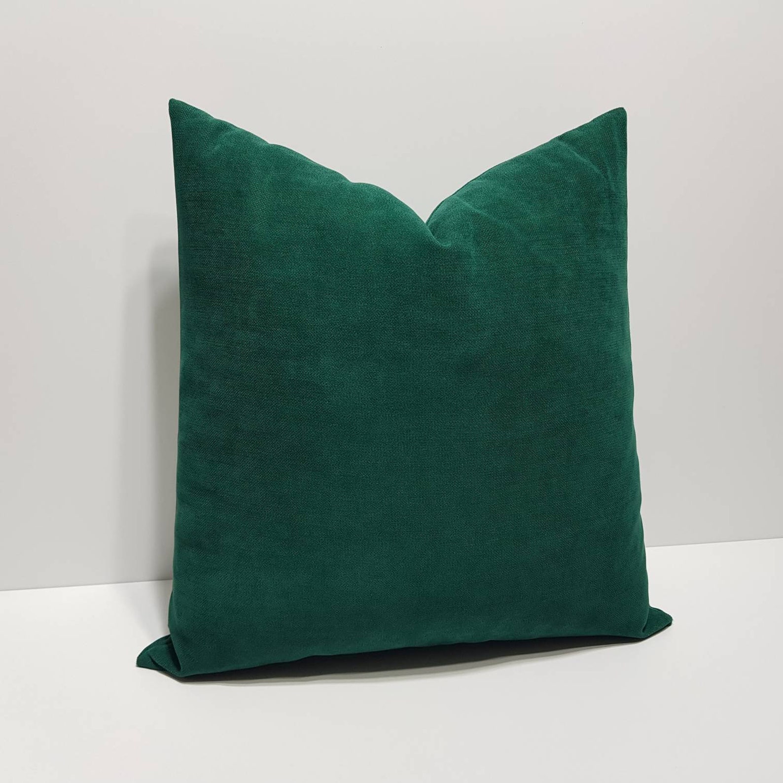 Emerald Green Pillow Cover Green Cushion Covers Solid Etsy Australia