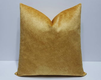 mustard yellow velvet pillow cover, soft velvet cushion cases, velvet throw pillow cover, luxury pillow cover, velvet lumbar pillow cover