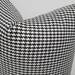 Linen black and white pillow cover, black pillow case, luxury throw pillow, linen lumbar pillow cover, black white sofa cushion, kissenbezug