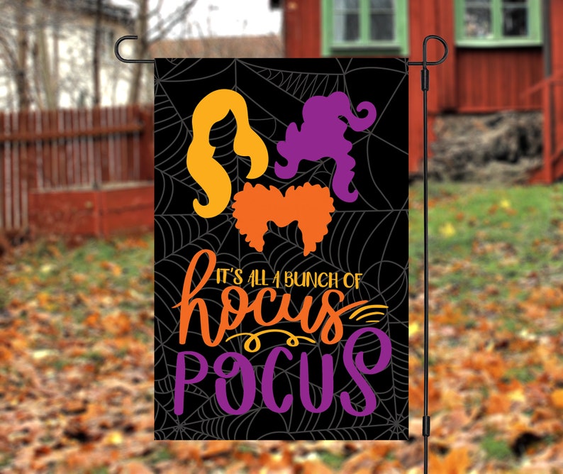 Halloween Yard Decor Hocus Pocus Yard Flag Hocus Pocus Decor Sanderson
