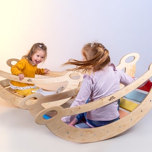 Rocking arch, arch rocker, rocker, Wooden rocker, montessori toys, montressori rocker, toddler indoor playset, rocking set spielzeug, frogy