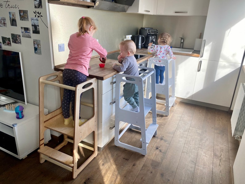 Kitchen Helper Tower Montessori Kitchen Tower Toddler Tower Etsy