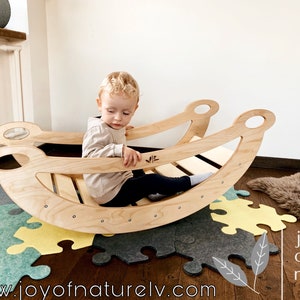 Free delivery in EUROPE, ROCKER, Rocking arch, arch rocker, Wooden rocker, montessori toys, montressori rocker, rocking set spielzeug