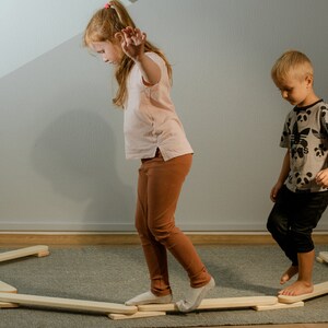 FREE SHIPPING wood Balance beam set for kids, balance strahl, fold balance beam, panneau dquilibre, poutre equilibre, balance beam set