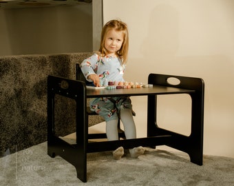 Holztisch, Tisch stuhl Set für Kleinkind, Weaning Tisch & Stuhl, Spielzimmer Möbel, Kindertisch aus Holz, Holz Aktivitätstisch, Kleinkind
