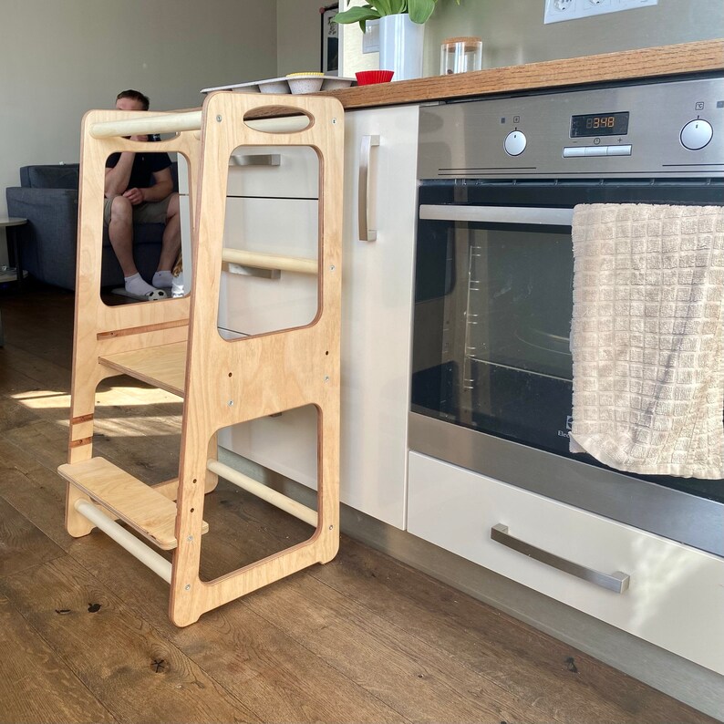 Kitchen Helper Tower Montessori Kitchen Tower Toddler Tower Etsy