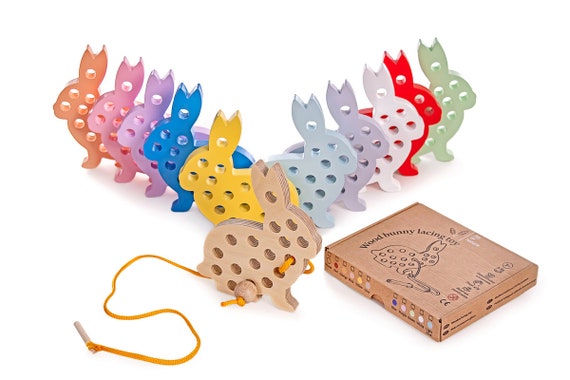 Juguetes Montessori para niños de 1 año o más, juguetes educativos de  Pascua para niños de 1 a 3 años, juguetes de madera