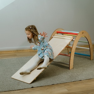 Wood climbing frame, climbing arch, kletterbogen kind, klettergerst indoor holz, holz klettergerst, indoor jungle gym for toddler, playset
