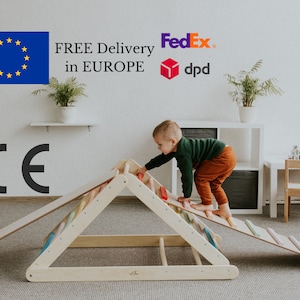 FRETE GRÁTIS na EUROPA, Triângulo de escalada, triangolo, kletterdreieck, criança, faltbar, kinder klettern, academia infantil, estrutura de escalada