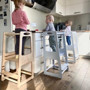 Toddler tower,Helper tower,Montessori tower,Toddler tower,Kid step stool,Montessori furniture, Kitchen stool,tour de cuisine tabouret scurit