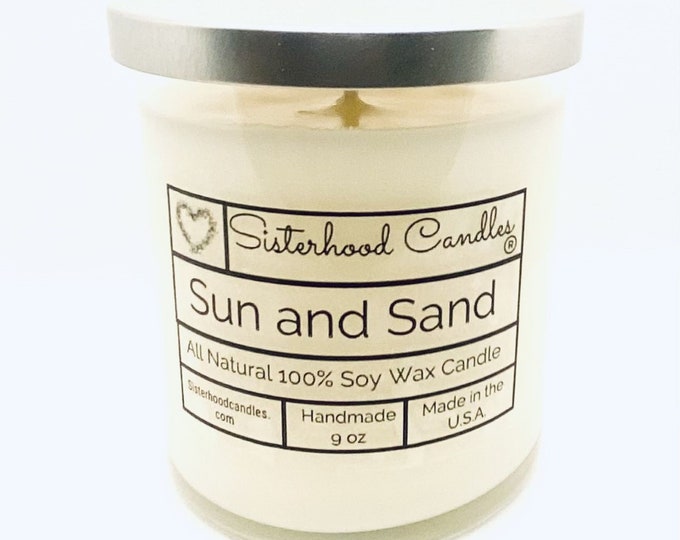Sun and Sand 100% Soy Wax Candle