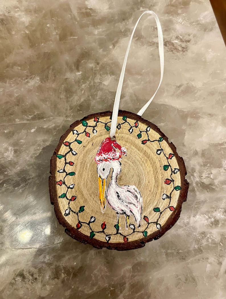 Wooden Hand Painted Christmas Ornament - Etsy