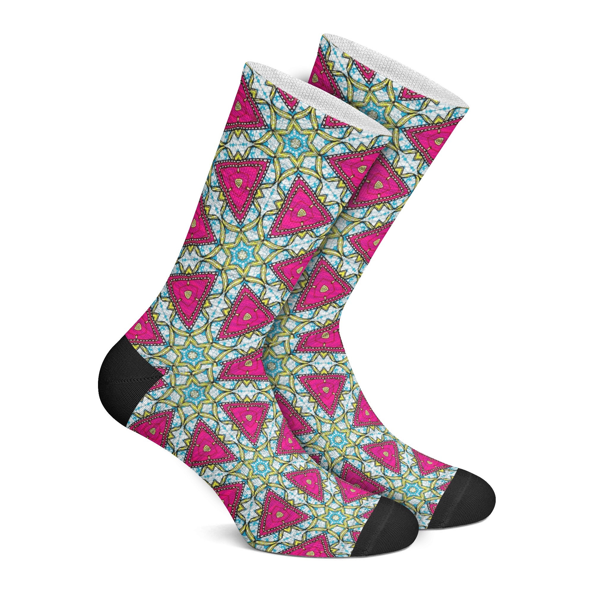 Pink African Socks Kente Dashiki Ankara Ethnic Unisex Afrosox Etsy