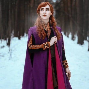 Adult Custom Made Frozen 2 Elsa Inspired Coat and Belt Cosplay Costume Adult Custom Made Frozen 2 Elsa Inspired Coat and Belt Cosplay Costume