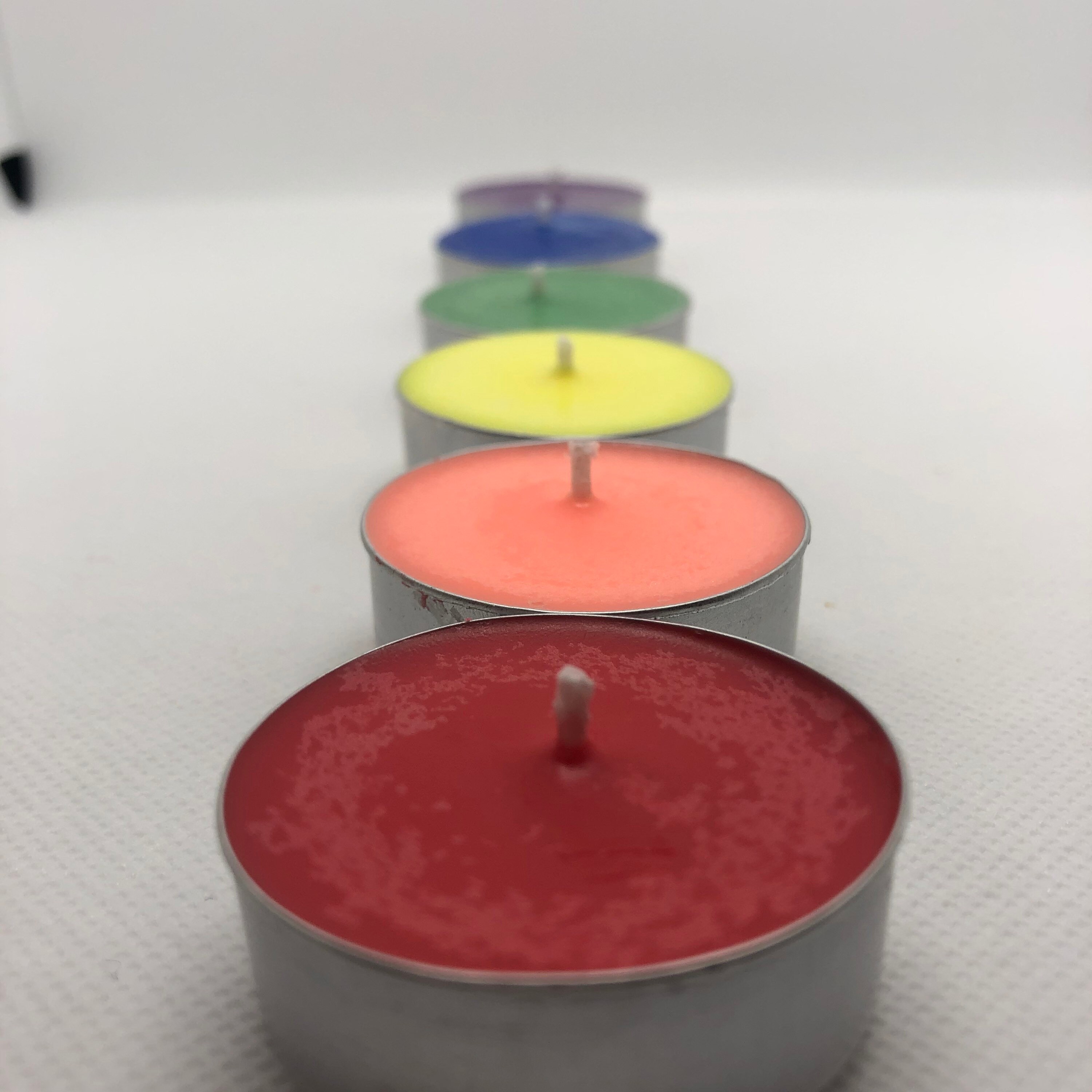 Ritual Tea Light Soy Candles Rainbow Pack Witch Wicca Etsy