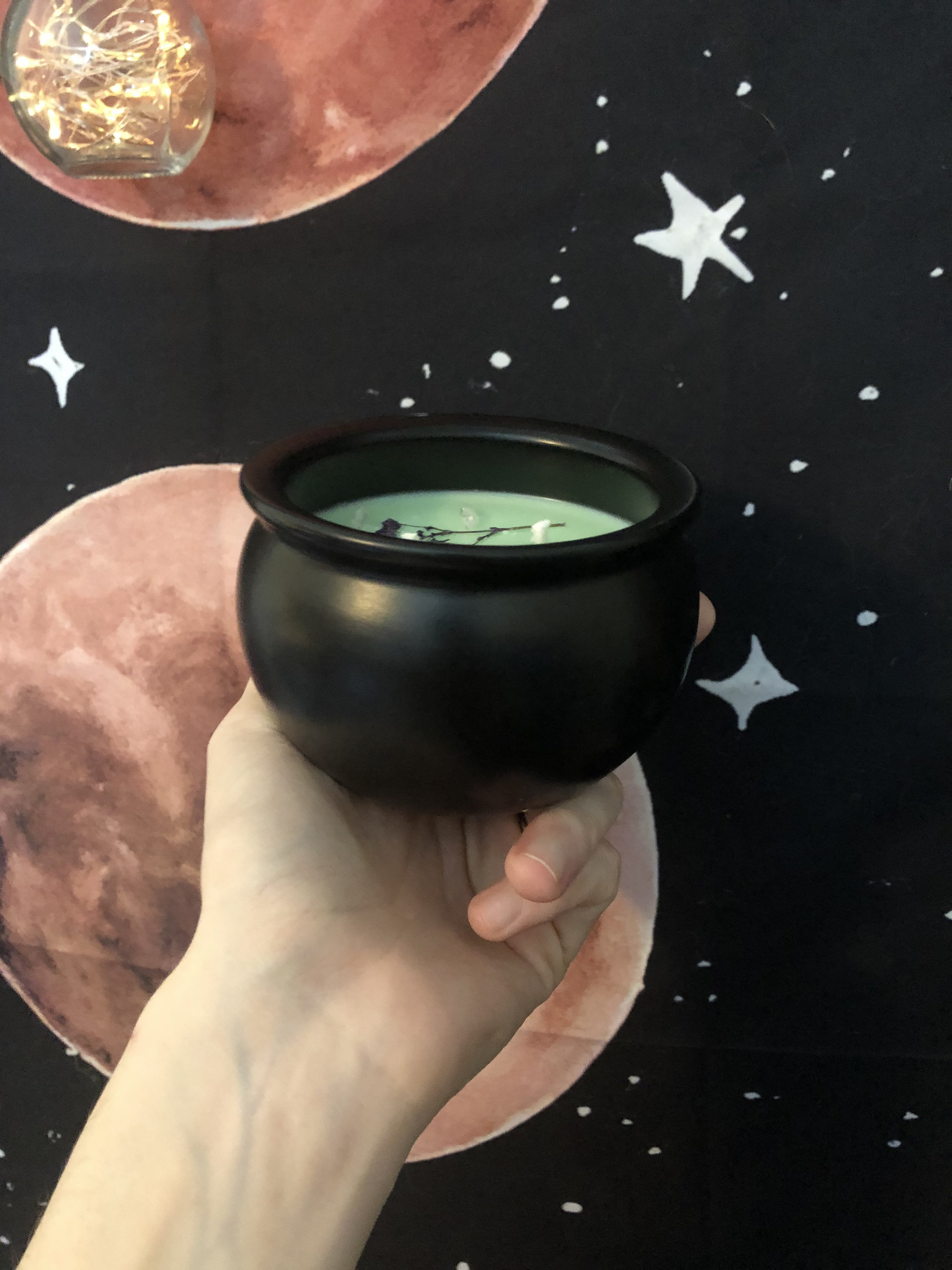 Rosemary and Lavender Cauldron Candle Protection Candle Etsy