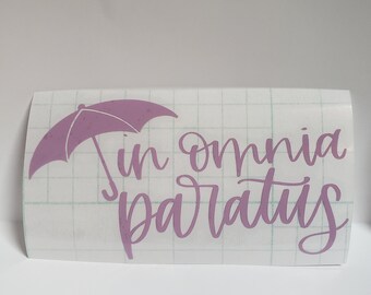 In Omnia Paratus Etsy
