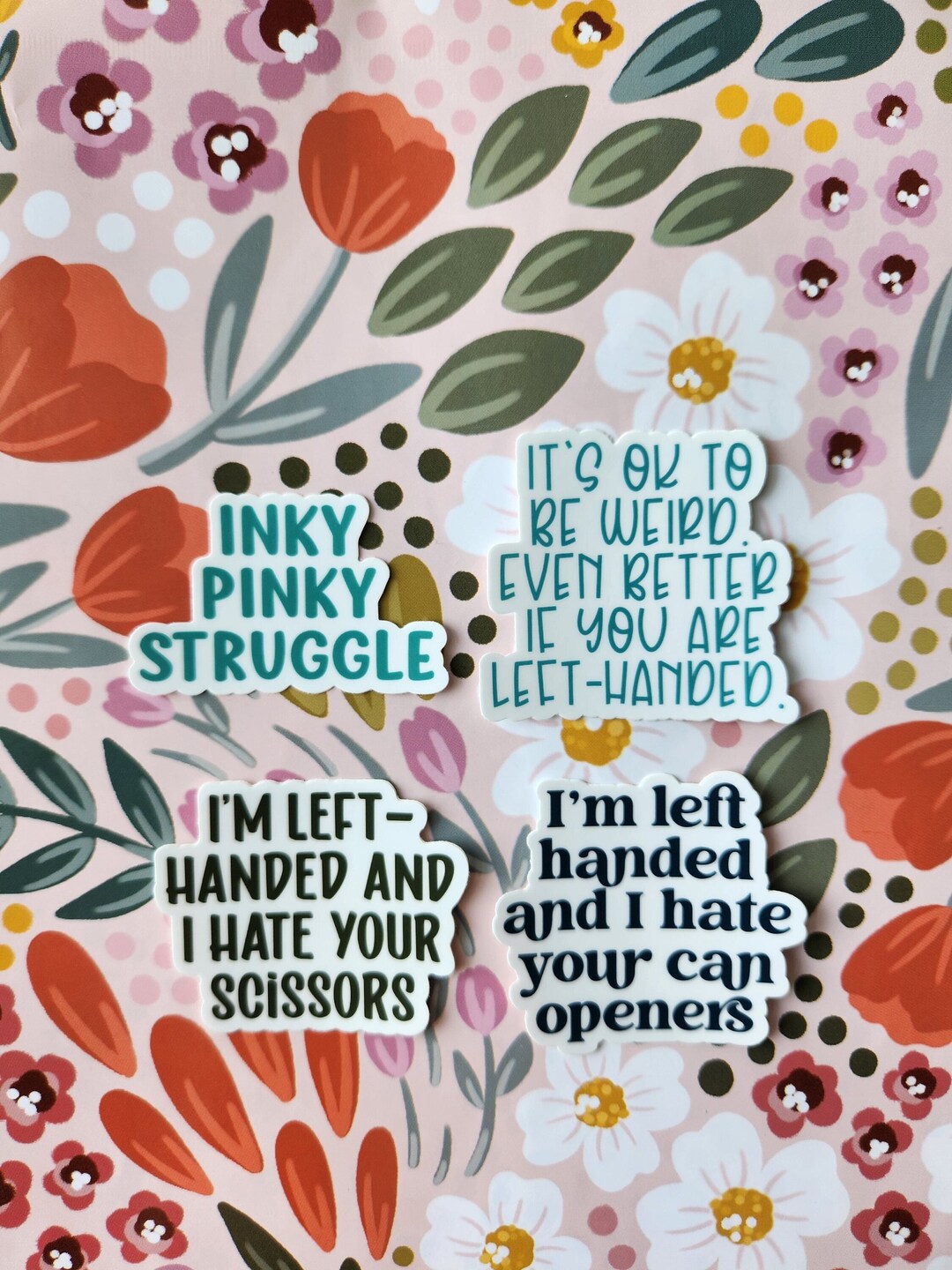 Left-handed Vinyl Stickers - Etsy