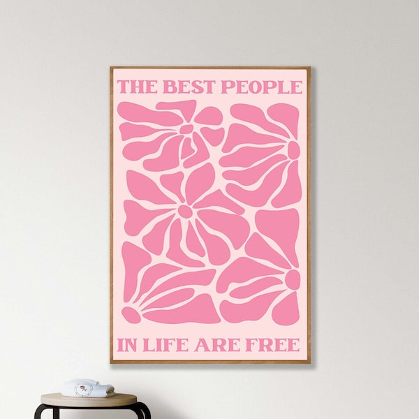 The Best People In Life Are Free | Instant Digital Wall Art | 1989 Lyric Taylor's Version Wall Print, Girly Poster, Digital Download Print