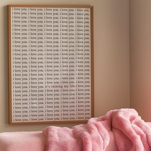 Kocham Cię, To Ruinuje Moje Życie | TTPD | Taylor Swift Digital Poster Instant Digital Art | The Tortured Poets Department | Fortnight