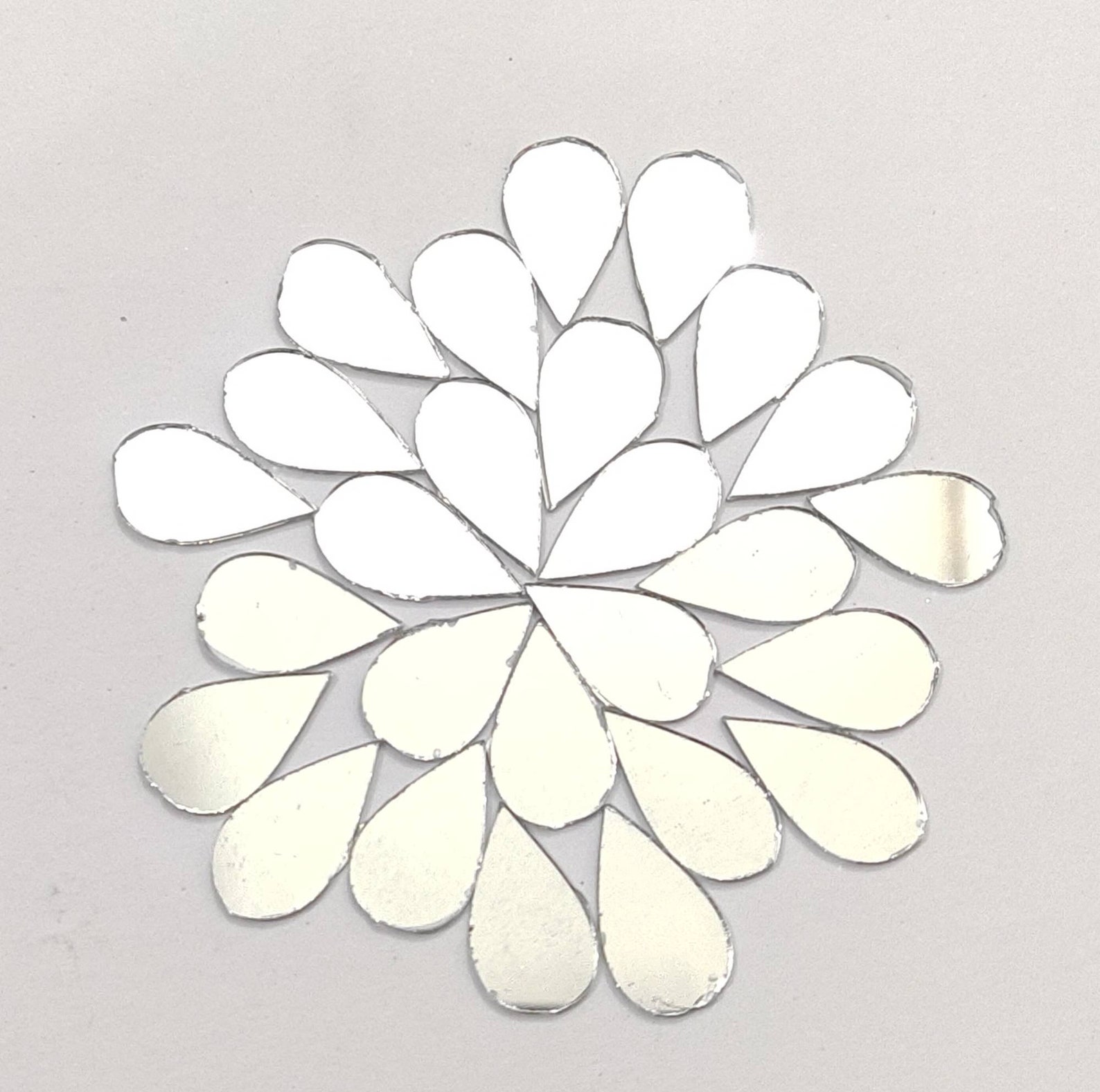 Tear Drop Shape Glass Mirror Tear Drop Craft Mirrors decorate Etsy