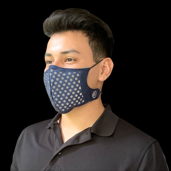 Reflective Athletic Face Mask With Filter Pocket 