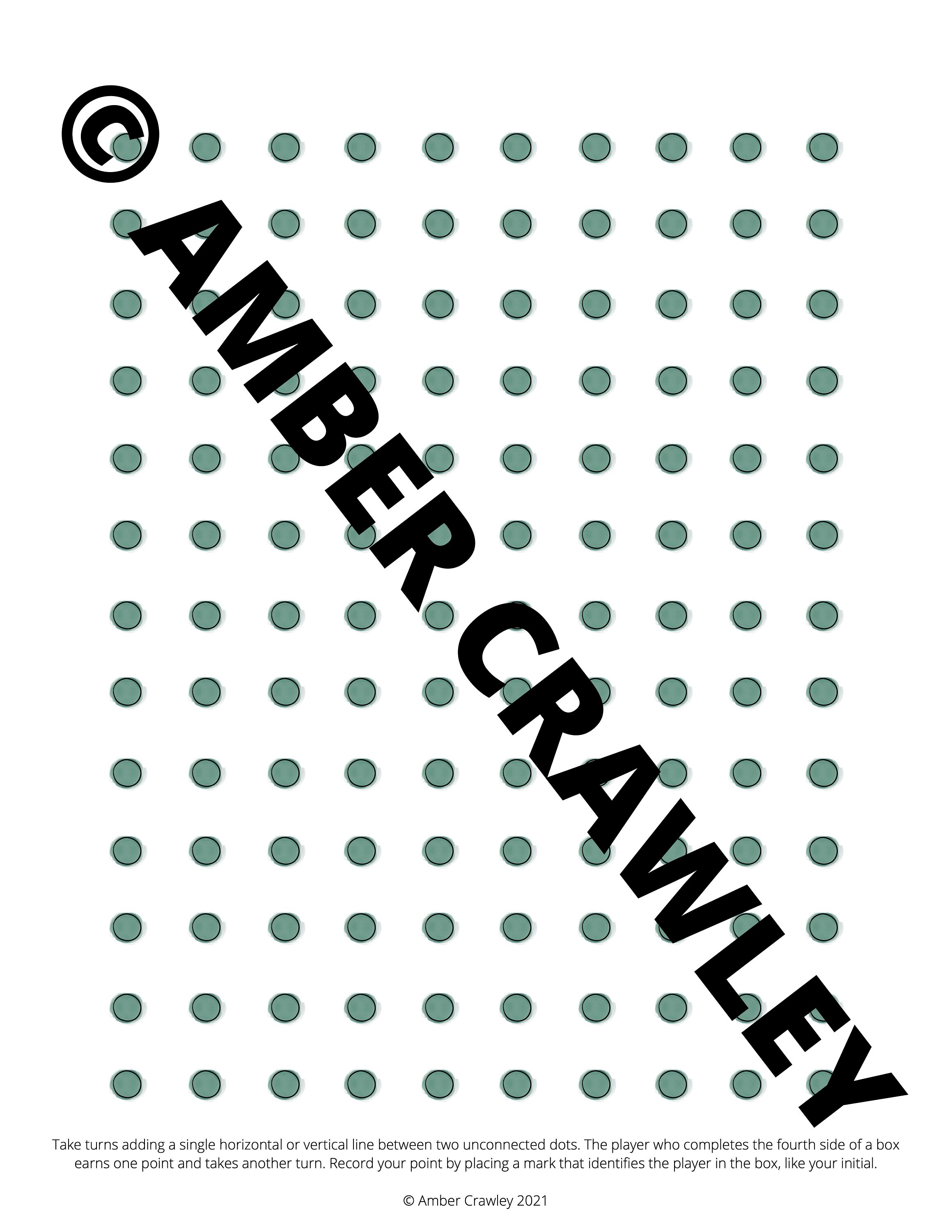 DOT GAME Printable for Kids &amp; Families - Etsy