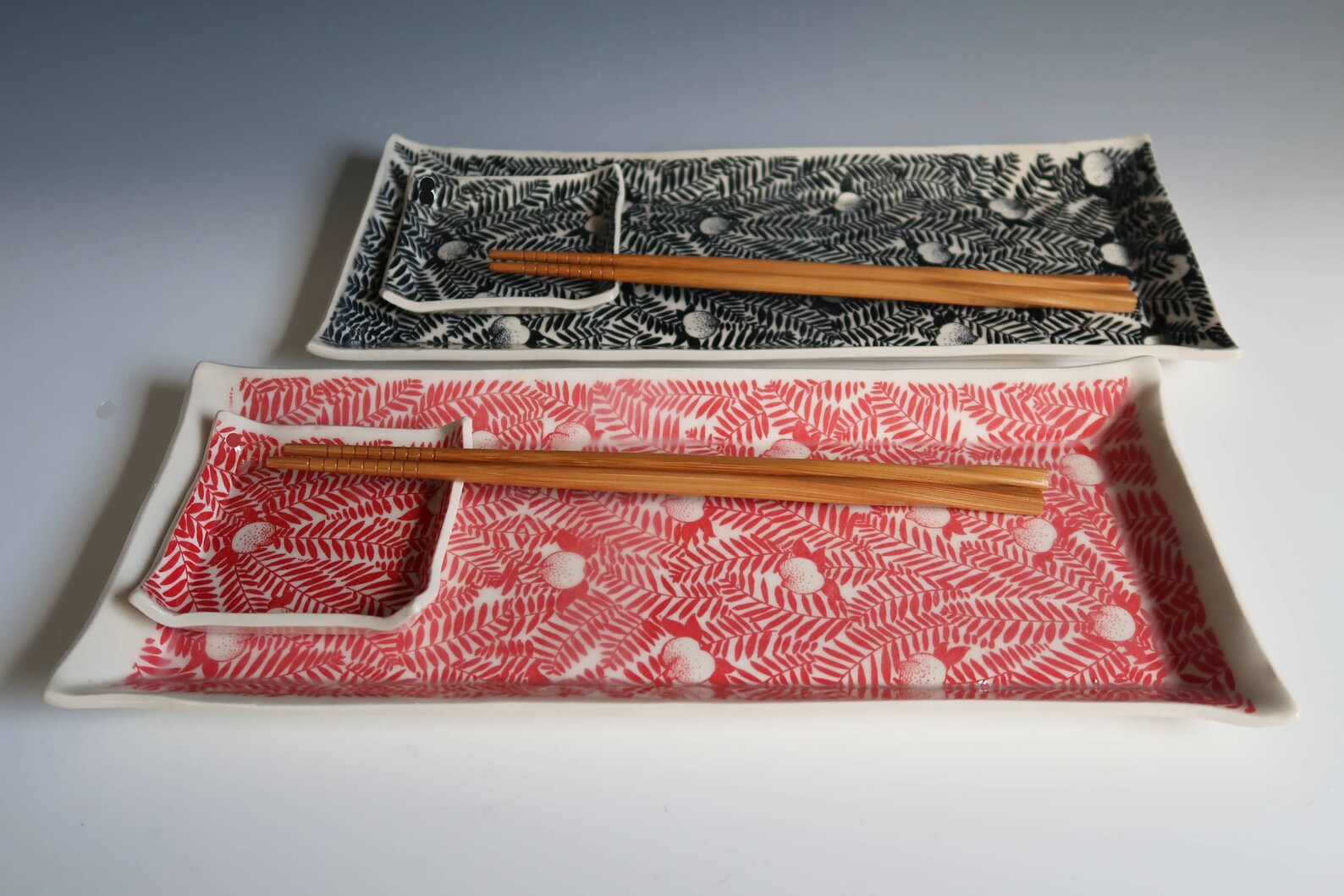 Ceramic sushi serving set Sushi tray Sushi boat and bowl Etsy
