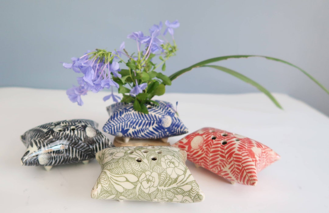 Flower Vase Idea Small Ikebana Flower Holder Floral Etsy