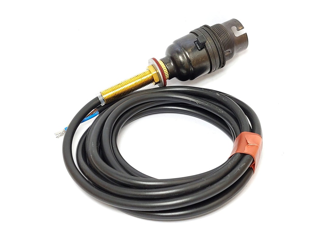 Bronze Prewired Switched Table Lamp Rewire Kit 2.5m Black Flex Etsy UK