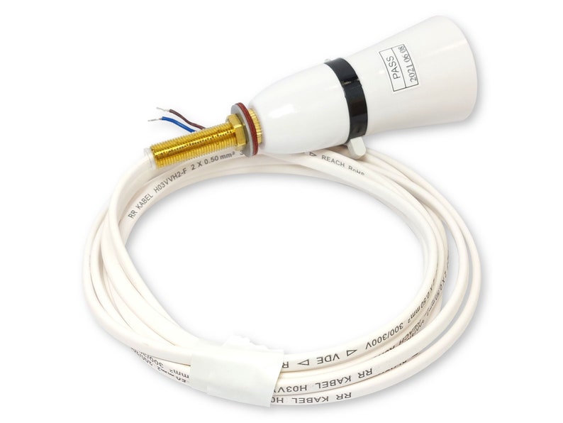 White Prewired BC B22 Switched Table Lamp Rewire Kit 2.5m White Flex