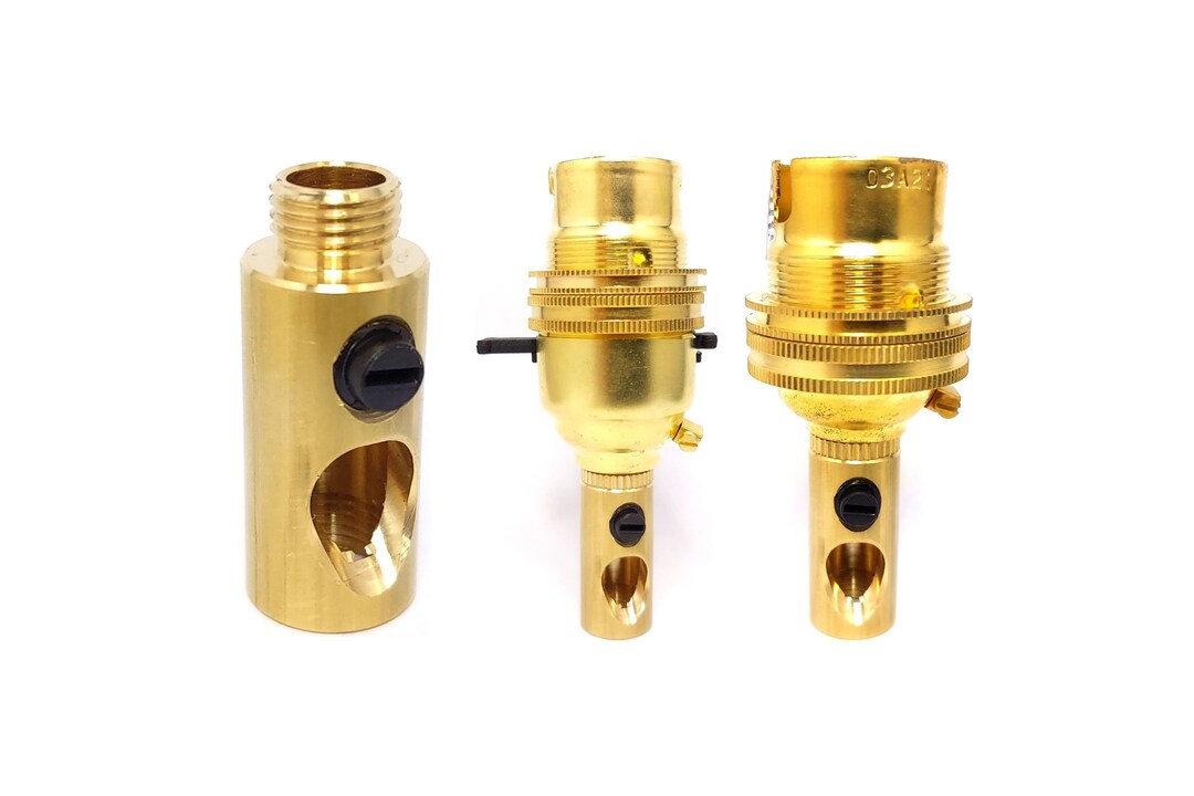 Brass Side Entry Cord Grip 10mm Table Lamp Bulb Holder Cable 3m Etsy