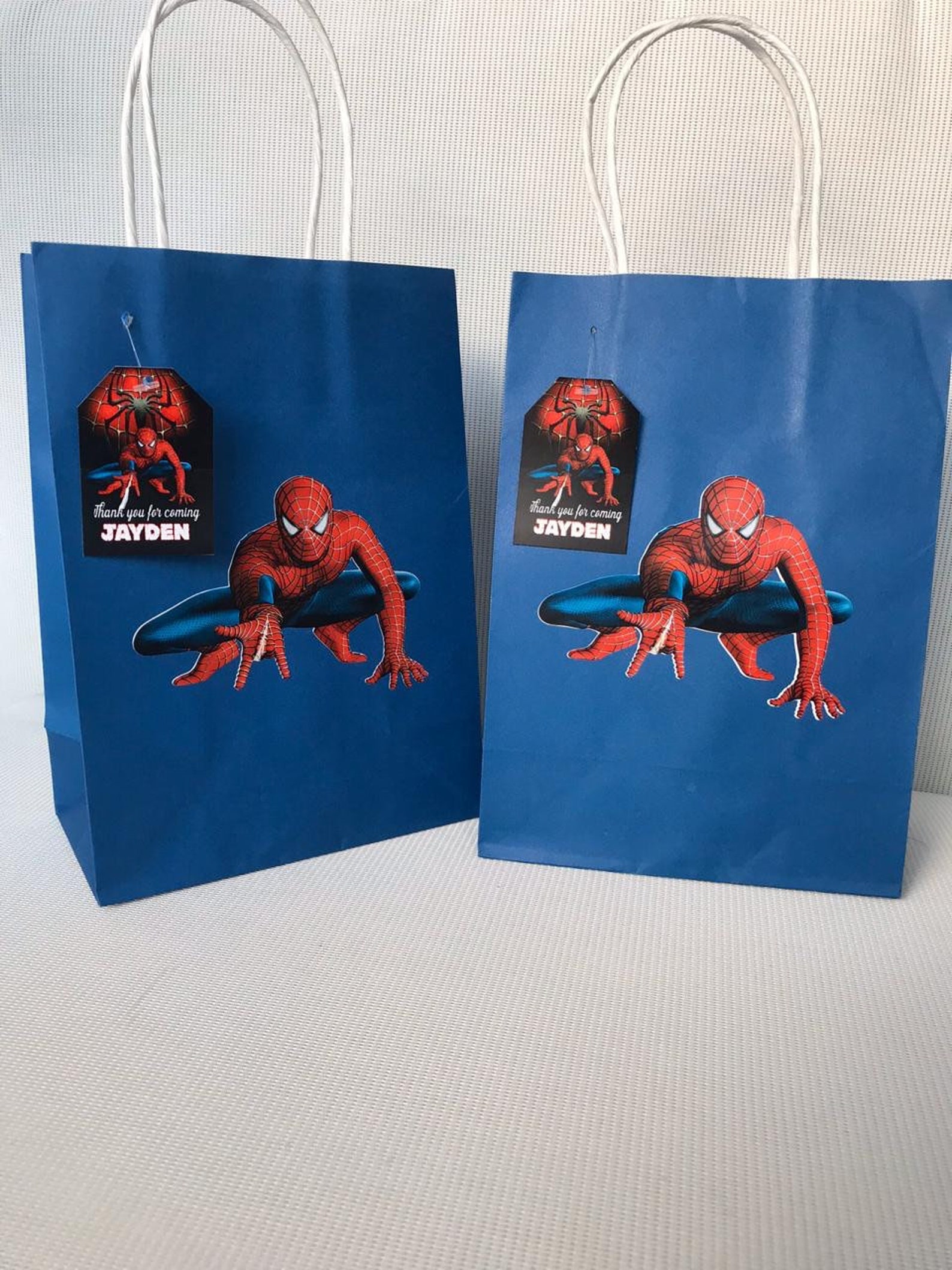 Spiderman Party Favor Bags Page Two Spiderman Party Favor Bags Page Two