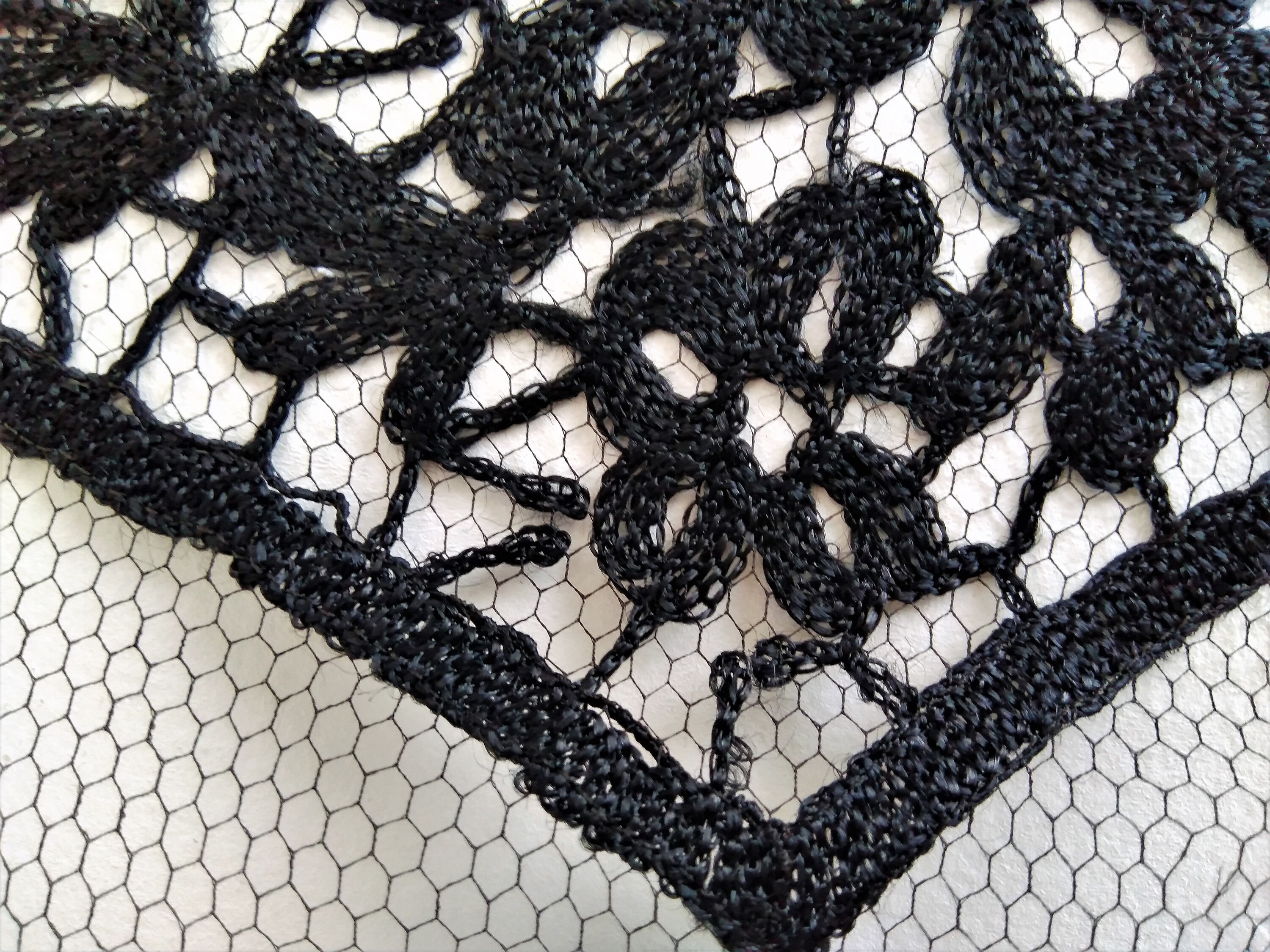 Antique Black Lace Panels Yokes Waistbands Etsy UK