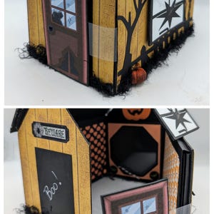 PHOTO KEEPER Haunted House Costume Photo Album Halloween Memory Keeper Halloween Mini Album Halloween Party Pictures Halloween Keepsake