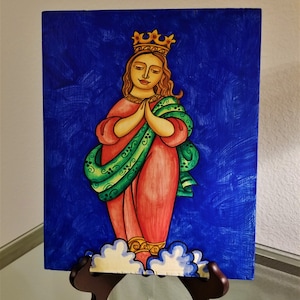 Mary Queen of Heaven - Catholic Acrylic Painting