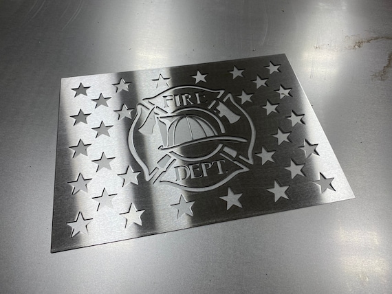 Metal Star Stencil for Wood American Flags, Fireman’s shield, Maltese  Cross, fire department stencil, metal router stencil, metal stencils