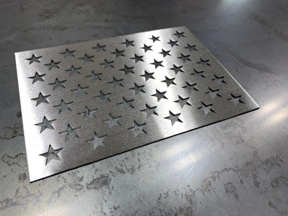 Large Metal Star Stencil for 5 Foot Wide Wood American Flags, Metal Star  Router Stencil, Metal Stencils 