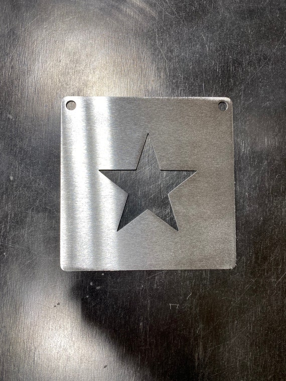 Small star metal stencil for wood router, painting, wood burning, pattern  making