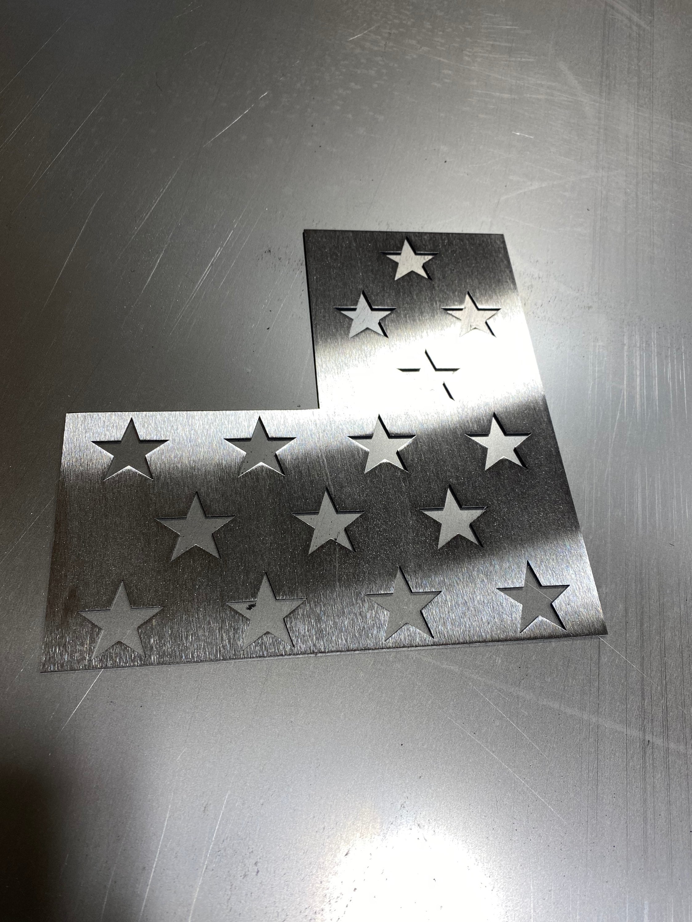 Metal stencil for wood flag crosses, router stencil, dremel stencil