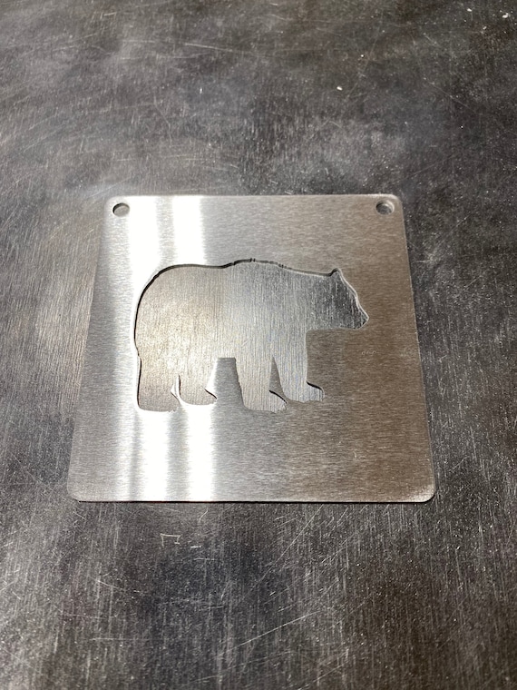 Small Bear Metal Stencil for Wood Router, Painting, Wood Burning, Pattern  Making -  Israel