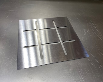 Tic Tac Toe metal stencil for woodworking projects