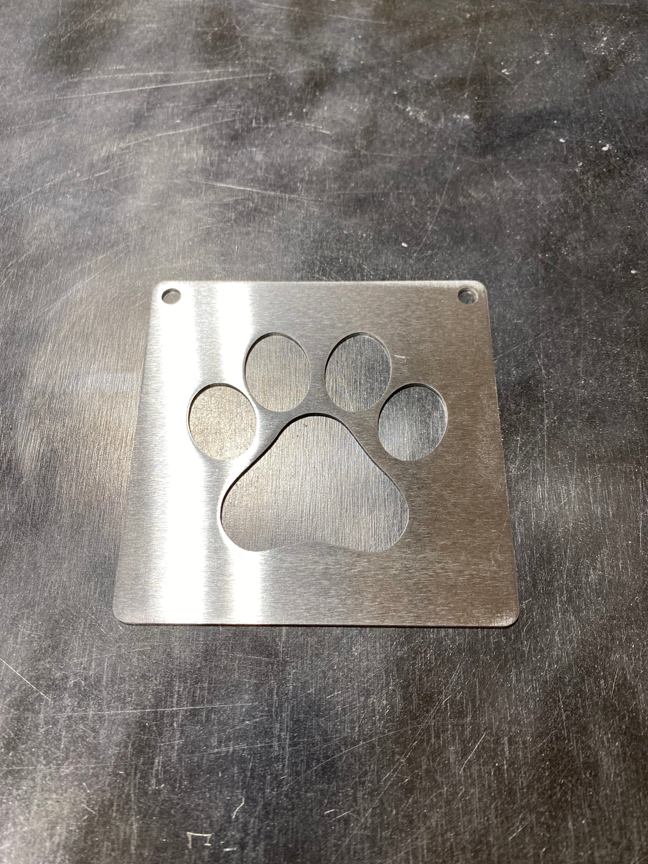 Small Bear Tracks Metal Stencil for Wood Router, Painting, Wood Burning,  Pattern Making 