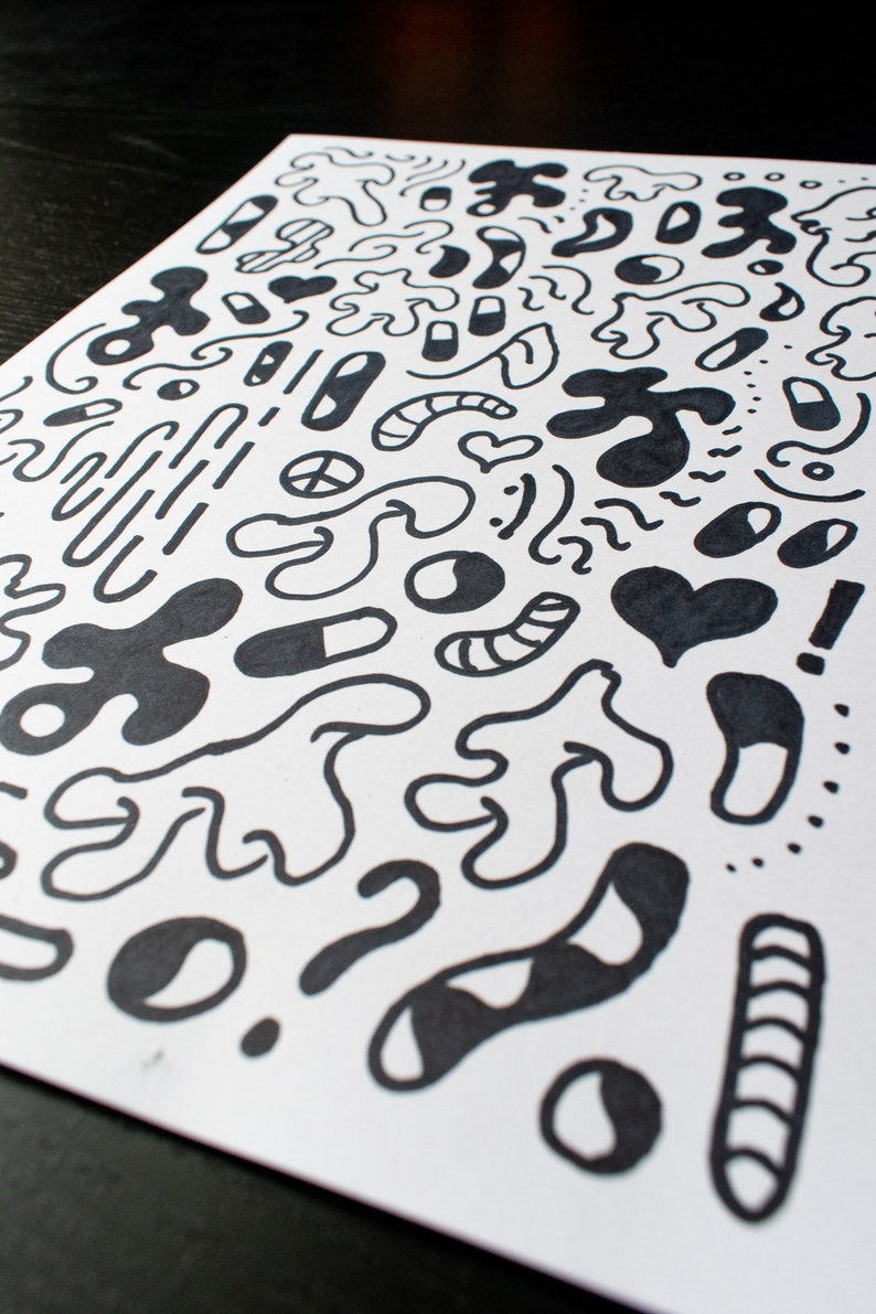 Original Drawing Untitled Abstract