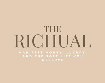 The Richual | Manifestation & Mindset Reset Guide | Law of Attraction Journal Prompts, Abundance Rituals (Digital Download)