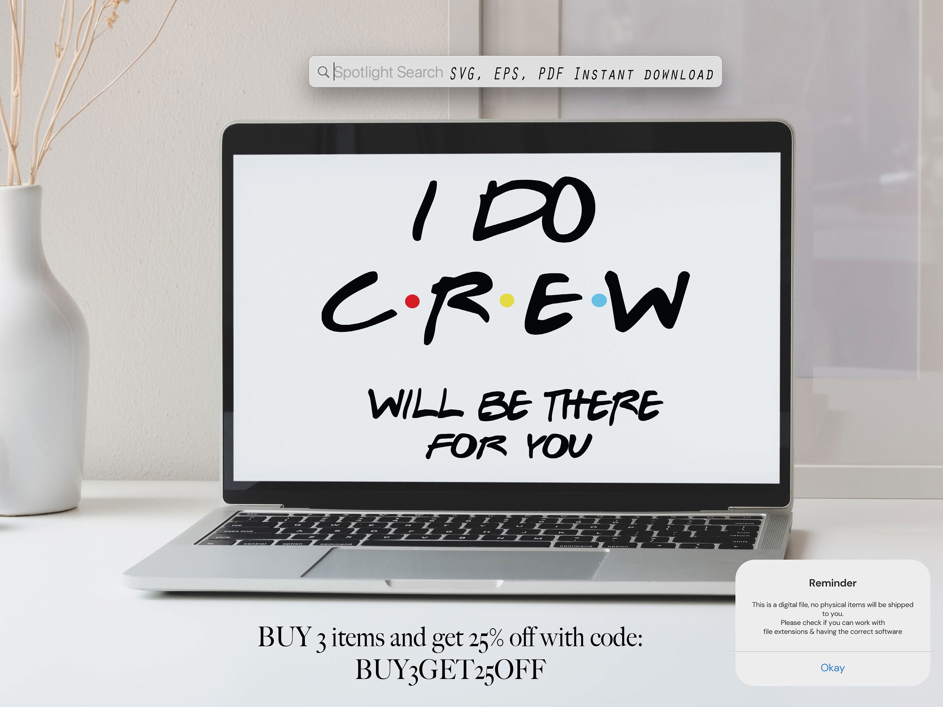 Download I Do Crew Will Be There For You Friends Svg And Pdf Etsy