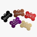 Custom Engraved Aluminium Bone Pet ID Tag product logo