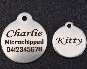 Custom Stainless Steel Dog Tags, Dog ID tag, pet id tag, dog id tag engraved, personalized dog tag, Stainless Steel, Cat Tag, Pet Tag